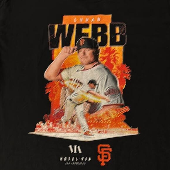 San Francisco Giants Logan Webb Black Short Sleeve Tee-NWOT - Picture 4 of 6